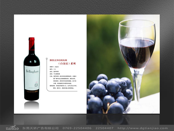 东莞红酒产品目录设计
